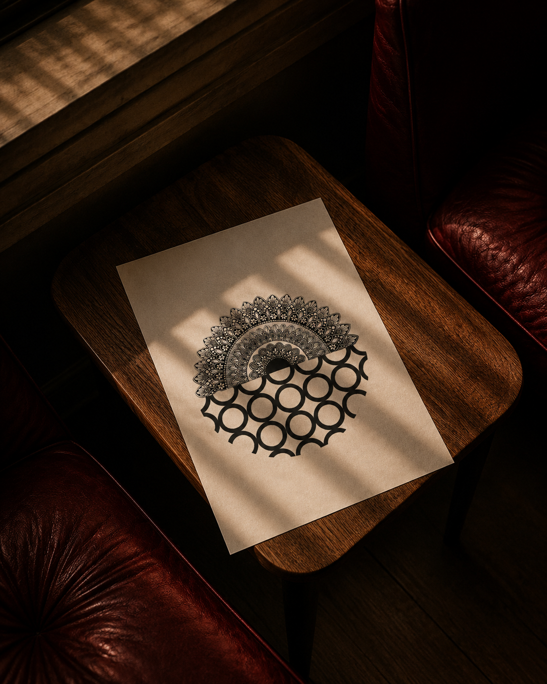 Crown — Original Hand-Drawn Mandala Art Print